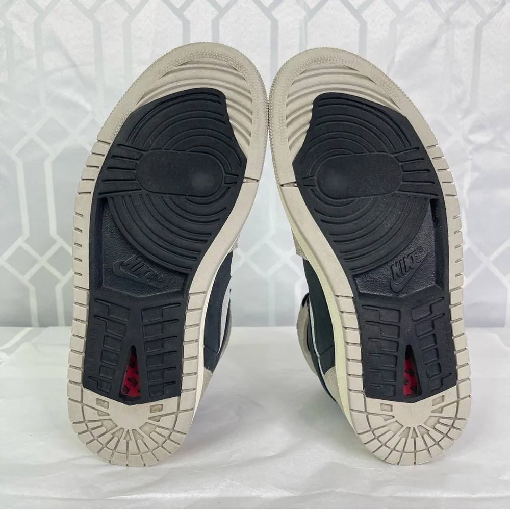 Jordan 1 High Zoom Air CMFT 2 Light Iron Ore Black Suede Sneaker Women's 9.5